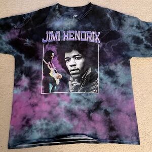 Jimi Hendrix Tie-Dye Graphic T-Shirt size XL authentic
